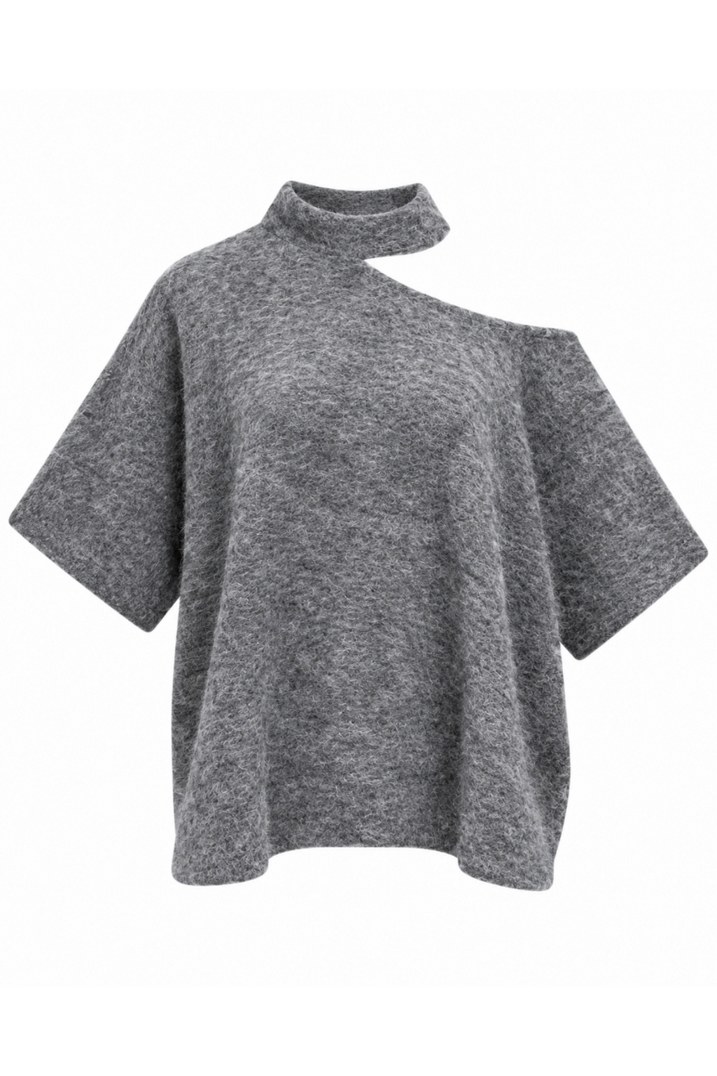 NORA KNIT TOP - GREY