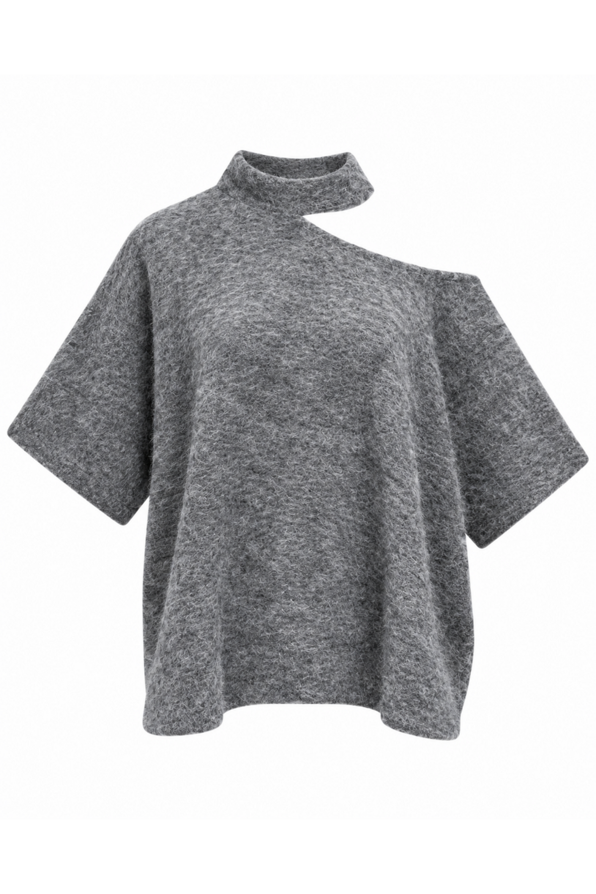 NORA KNIT TOP - GREY