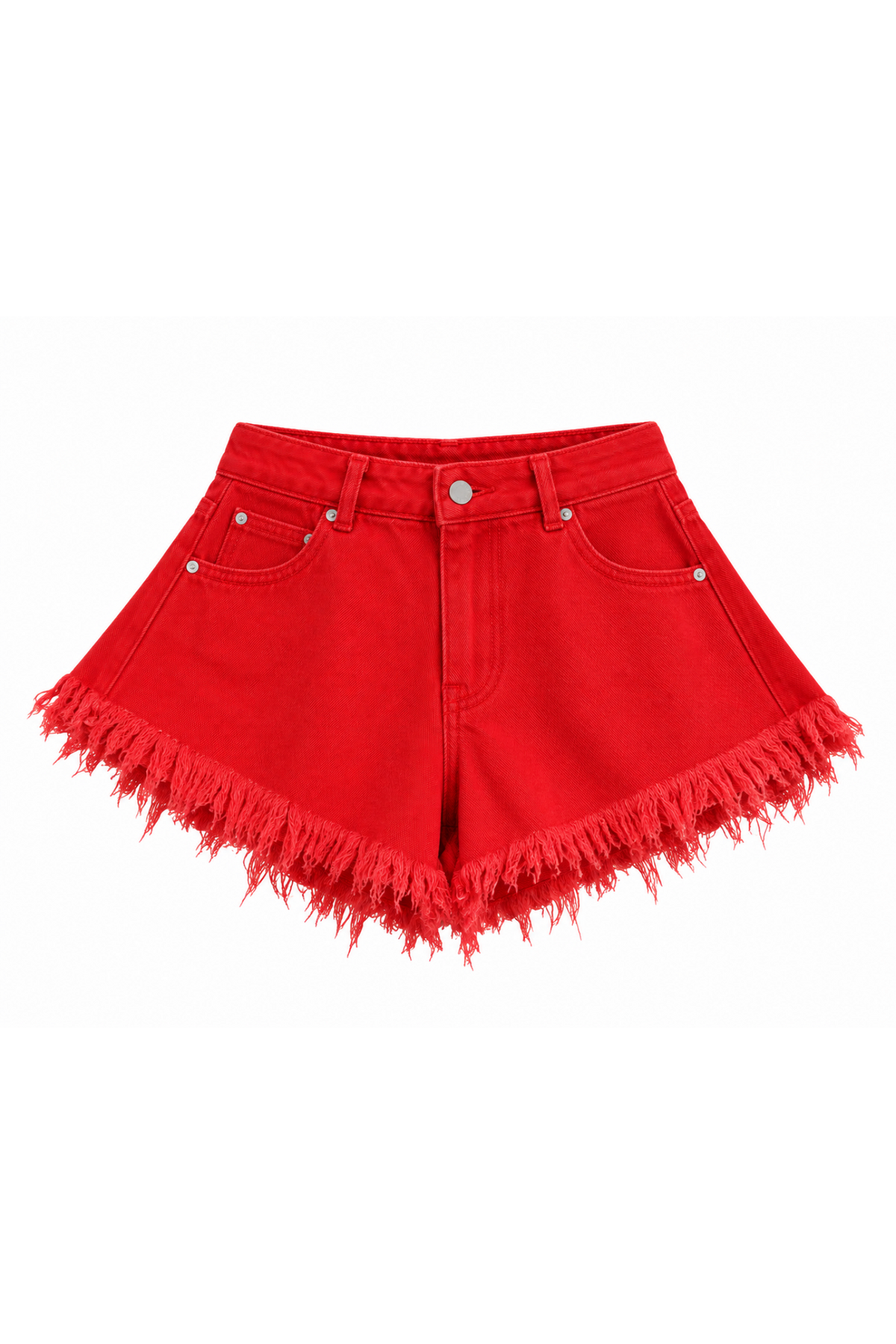 ELIN DENIM SHORT – RED