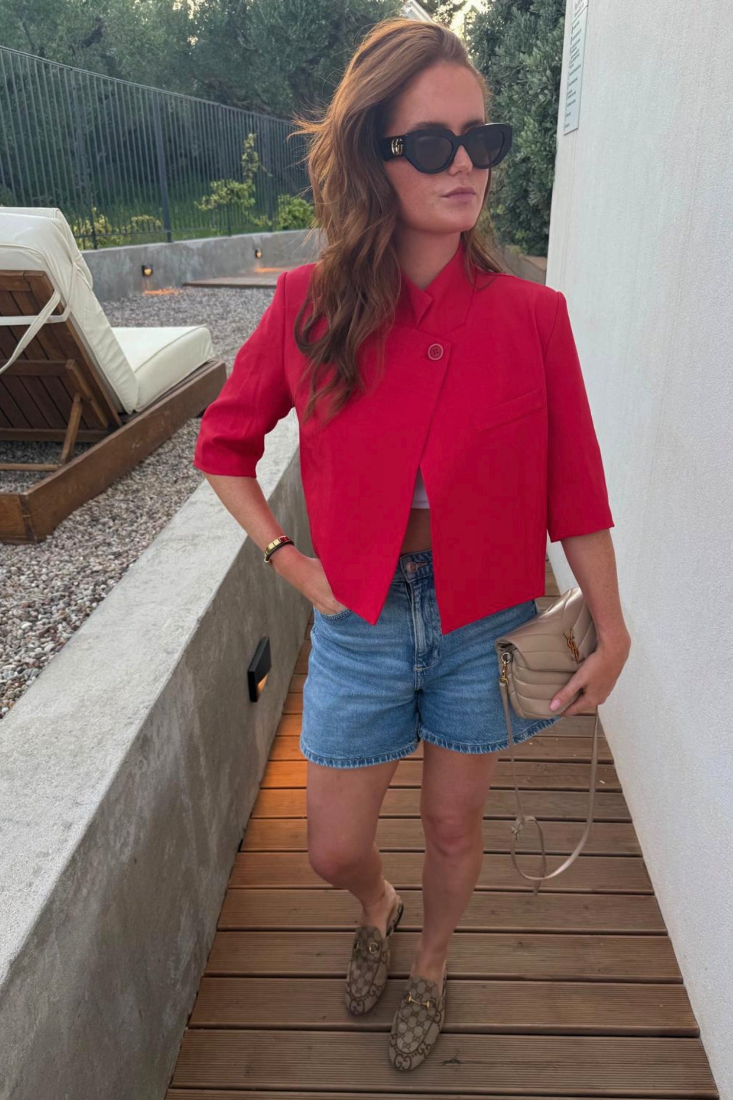 VIVI BLAZER JACKET – RED