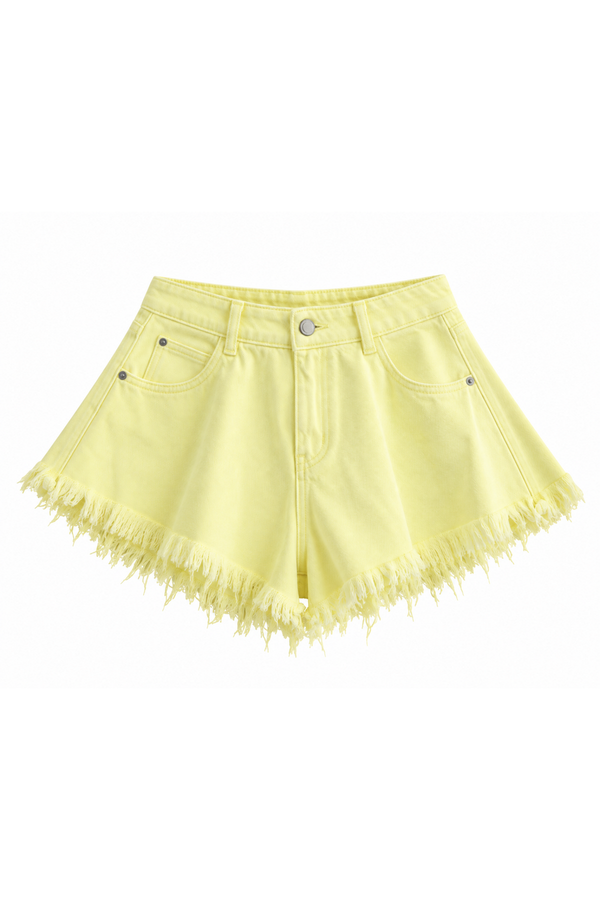 ELIN DENIM SHORT - YELLOW
