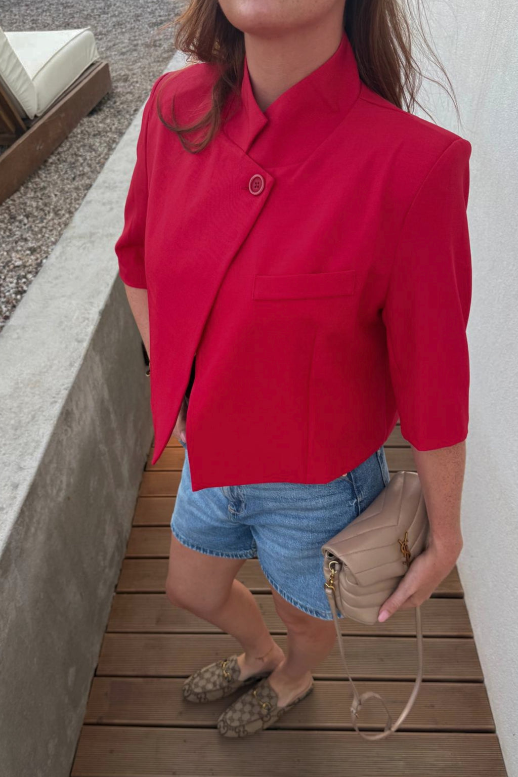 VIVI BLAZER JACKET – RED