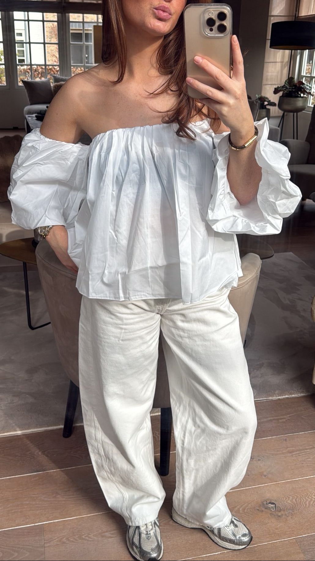 ELLA PUFF TOP – WHITE