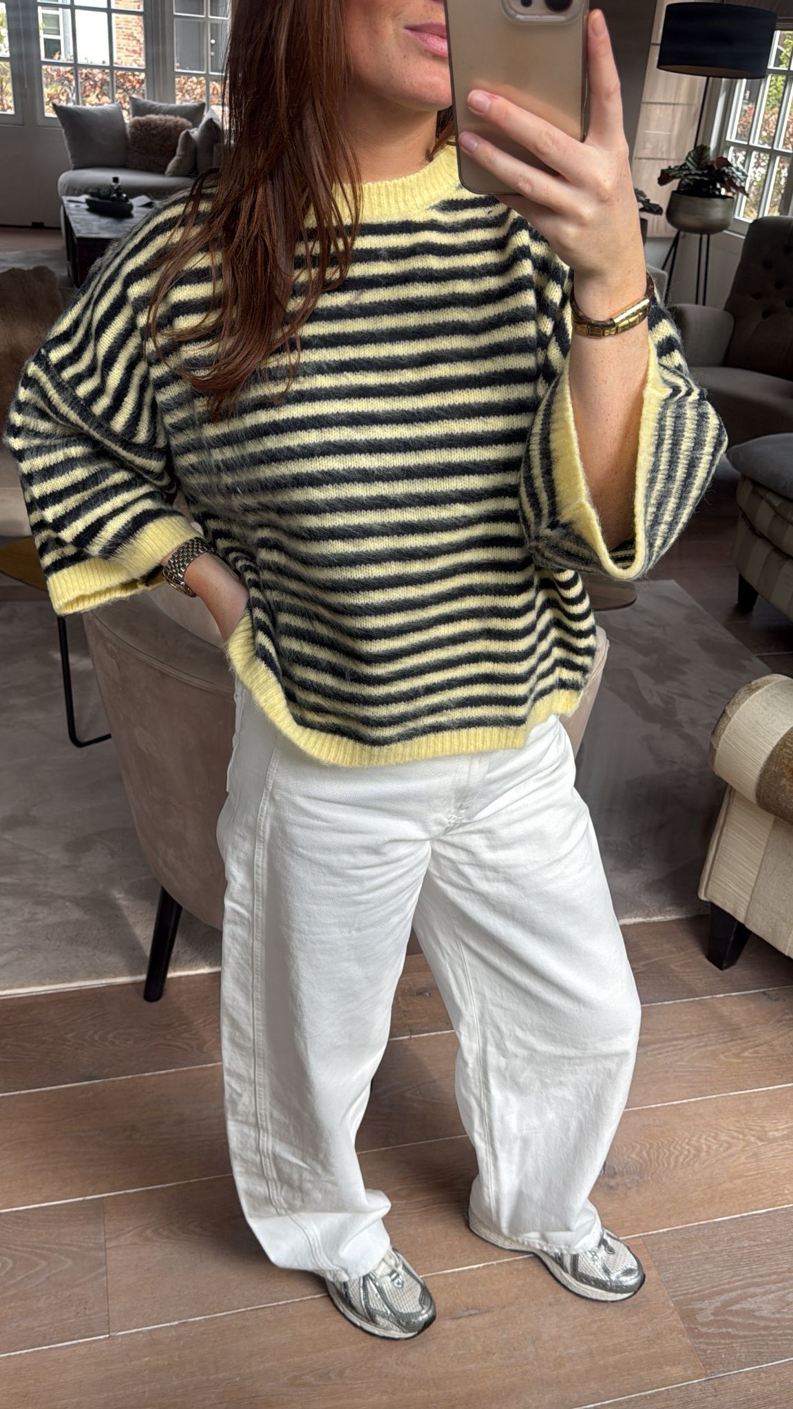 NINA FLUFFY KNIT – YELLOW